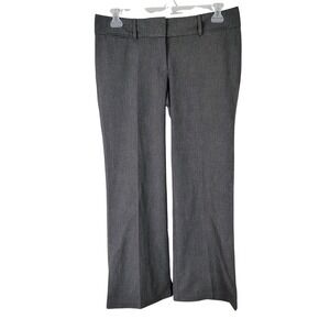 Ann Taylor Loft Women Gray Straight Leg Dress Pants Size 6 Professional Workwear